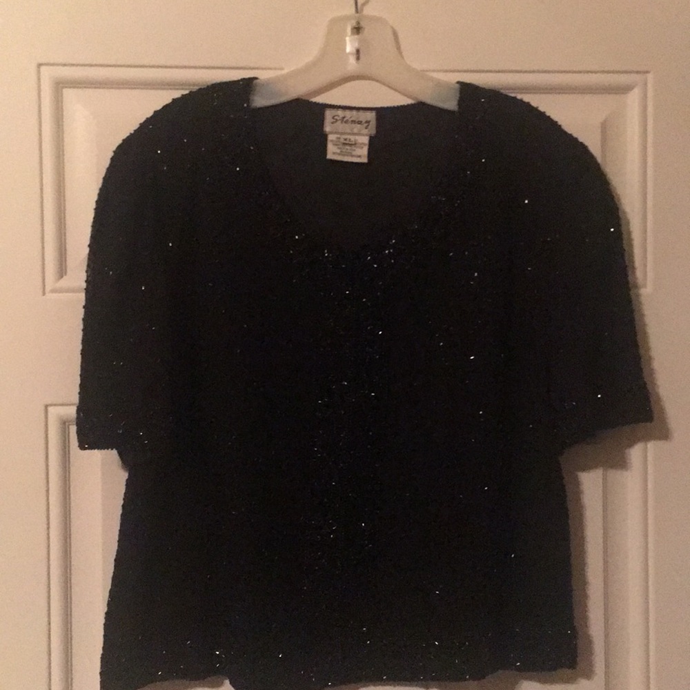 Black Beaded Top